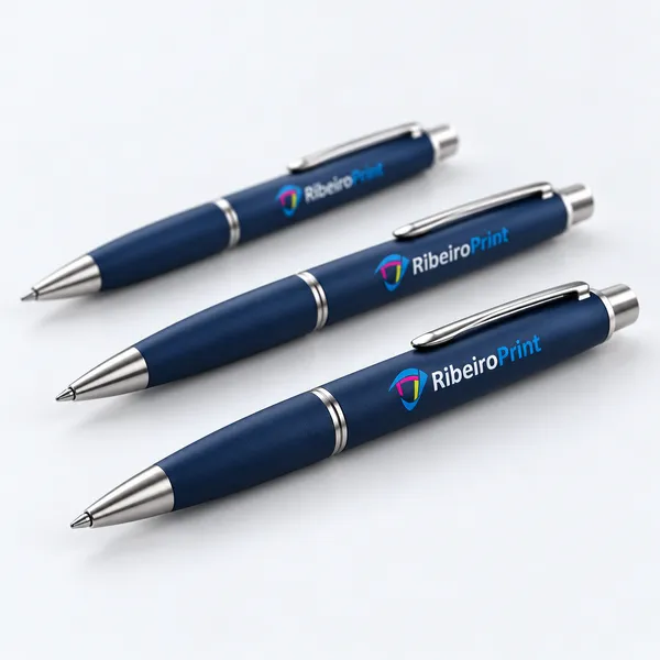 Caneta personalizada com logo gravado